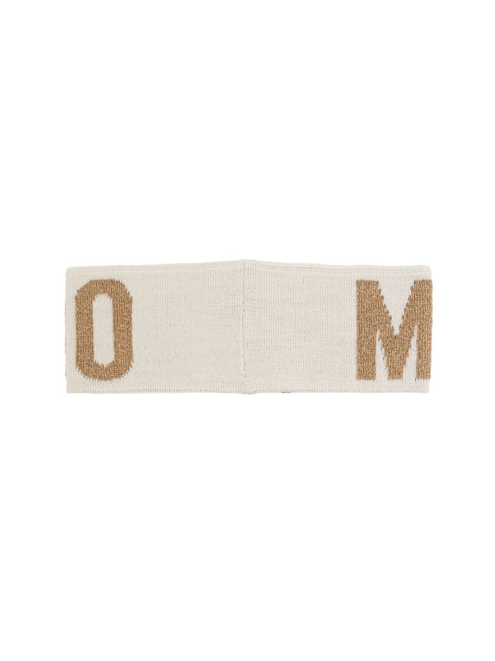intarsia knit-logo headband - 4