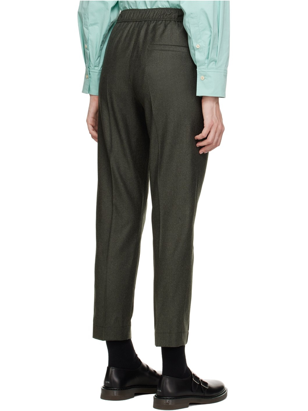 Khaki Garance Trousers - 3