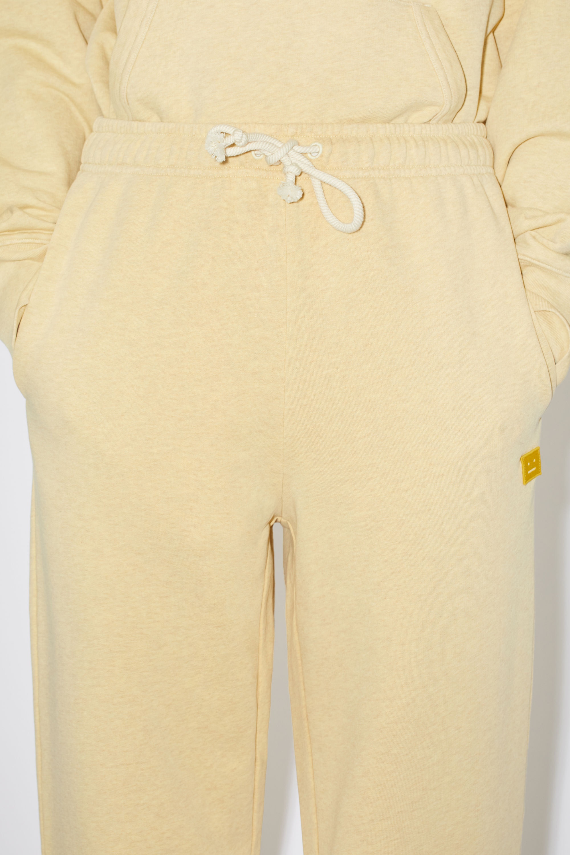 Sweatpants - Pale yellow melange - 5