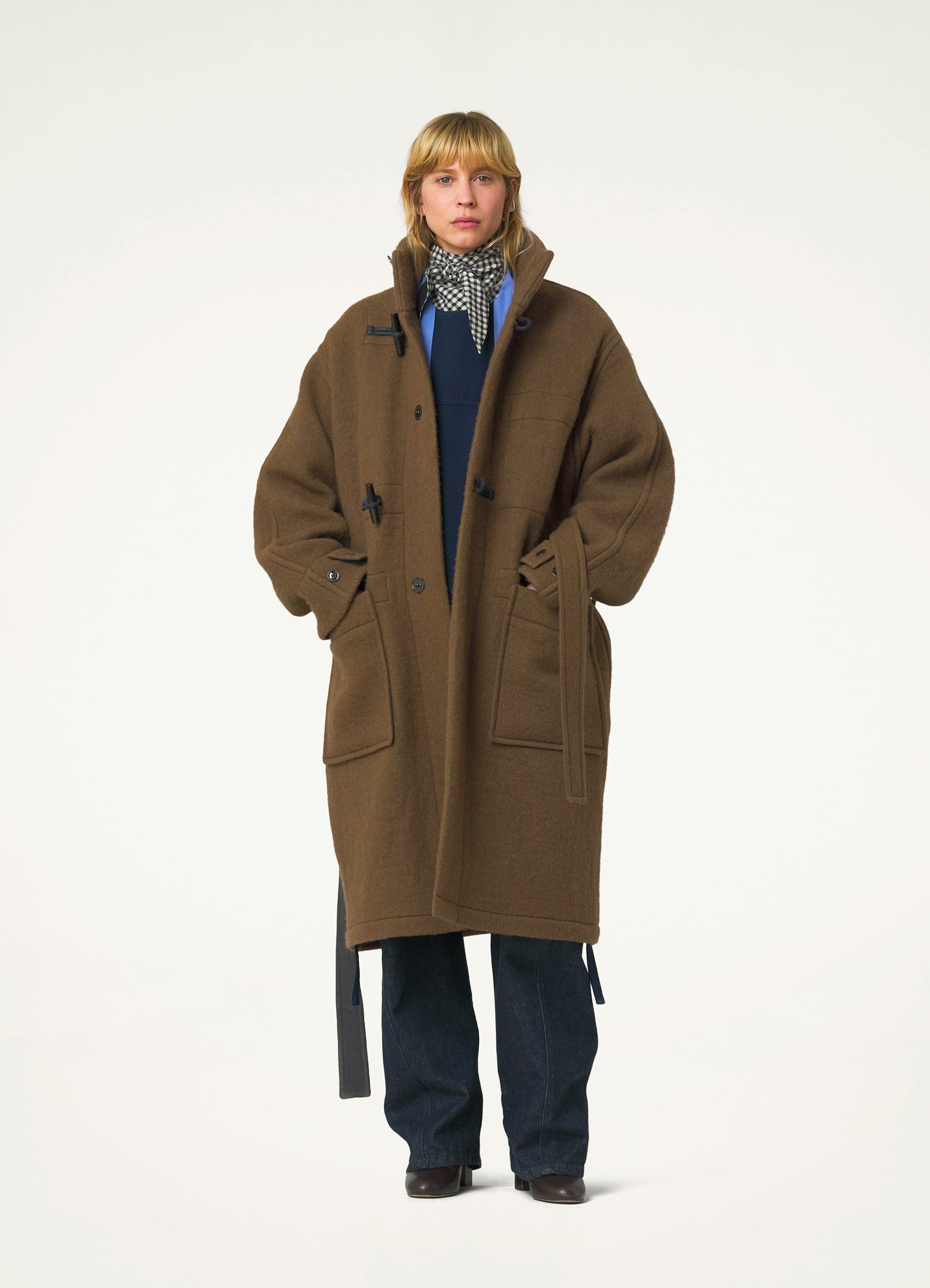 BATHROBE DUFFLE COAT - 8