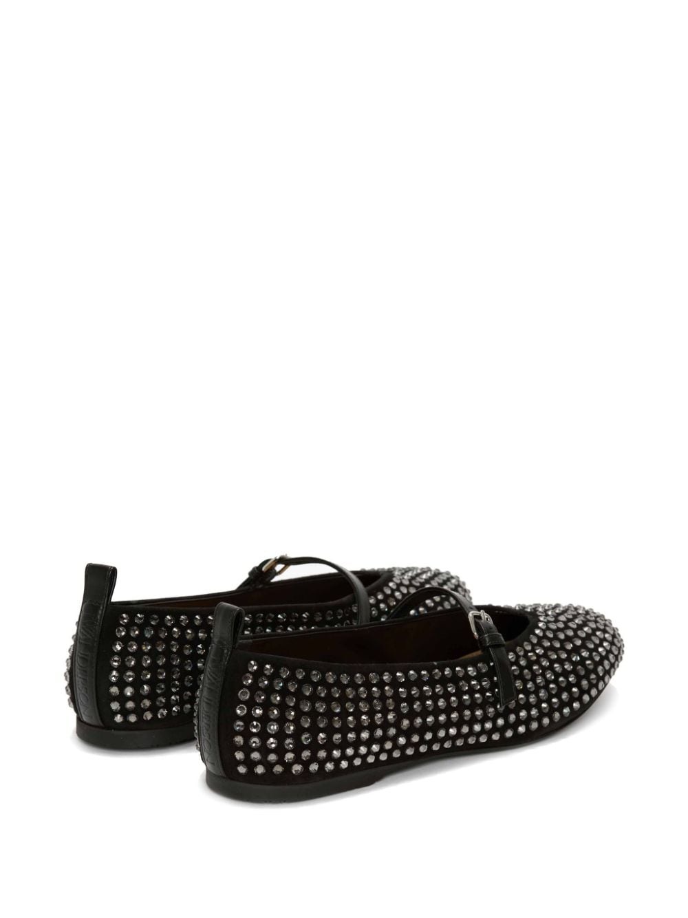 crystal-embellished ballerina shoes - 3