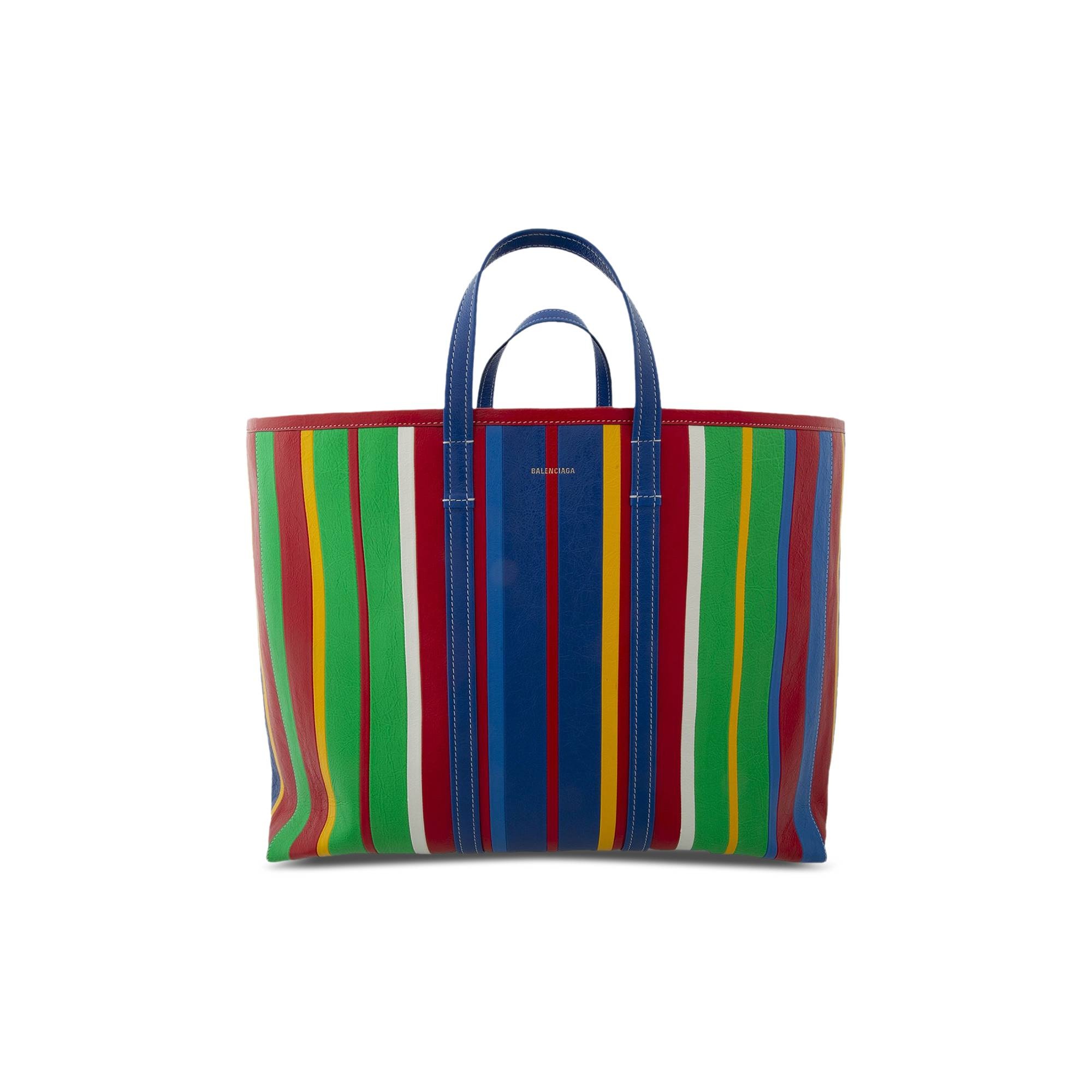 Balenciaga Barbes East-West Shop Striped Tote Bag 'Royal Blue/Multicolor' - 1