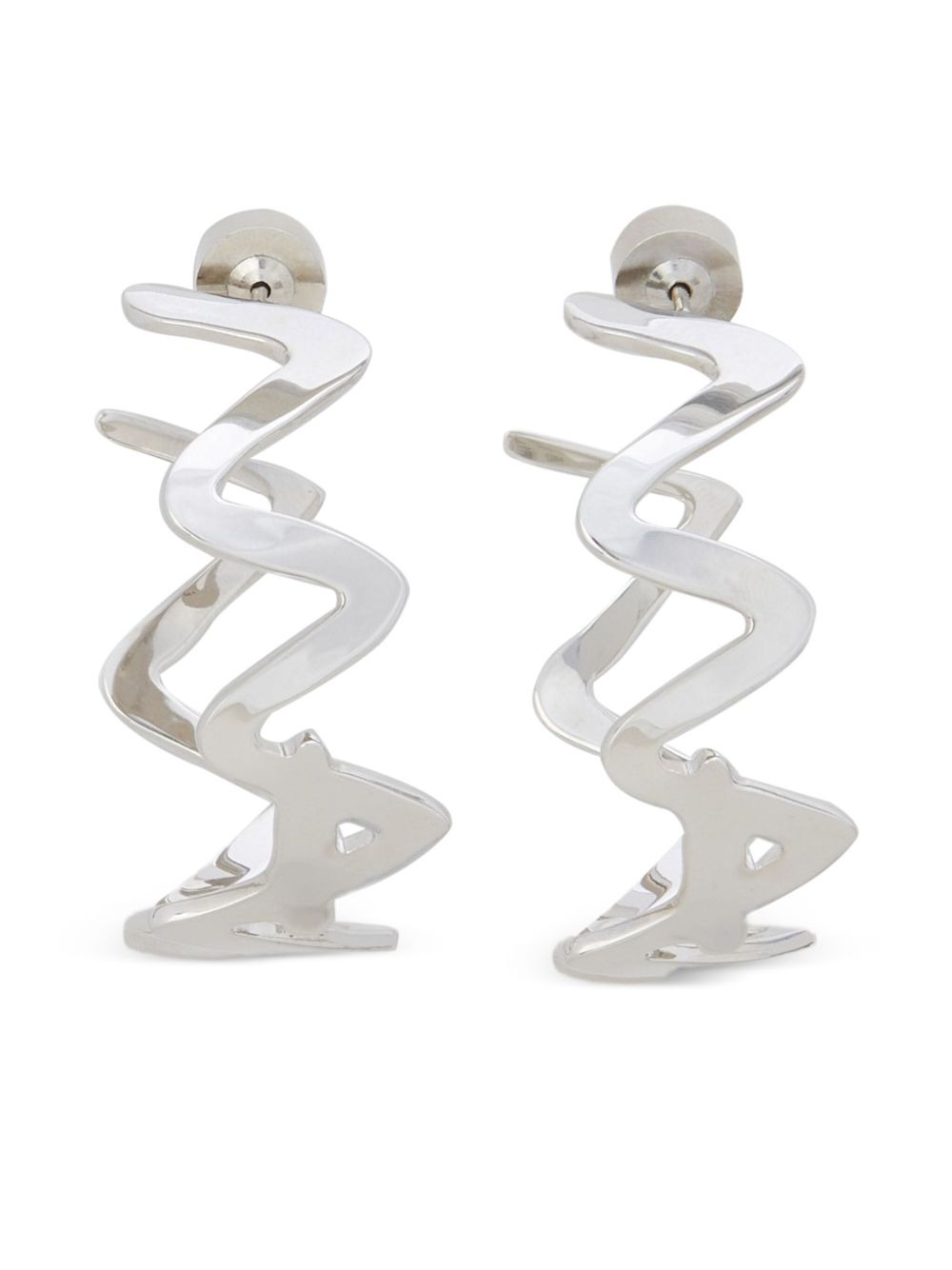 logo earrings - 1