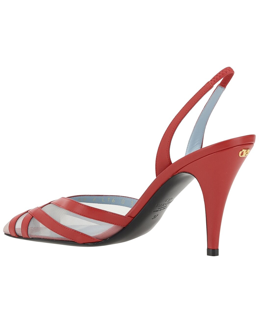 Valentino Decollete Slingback Leather Pump - 3