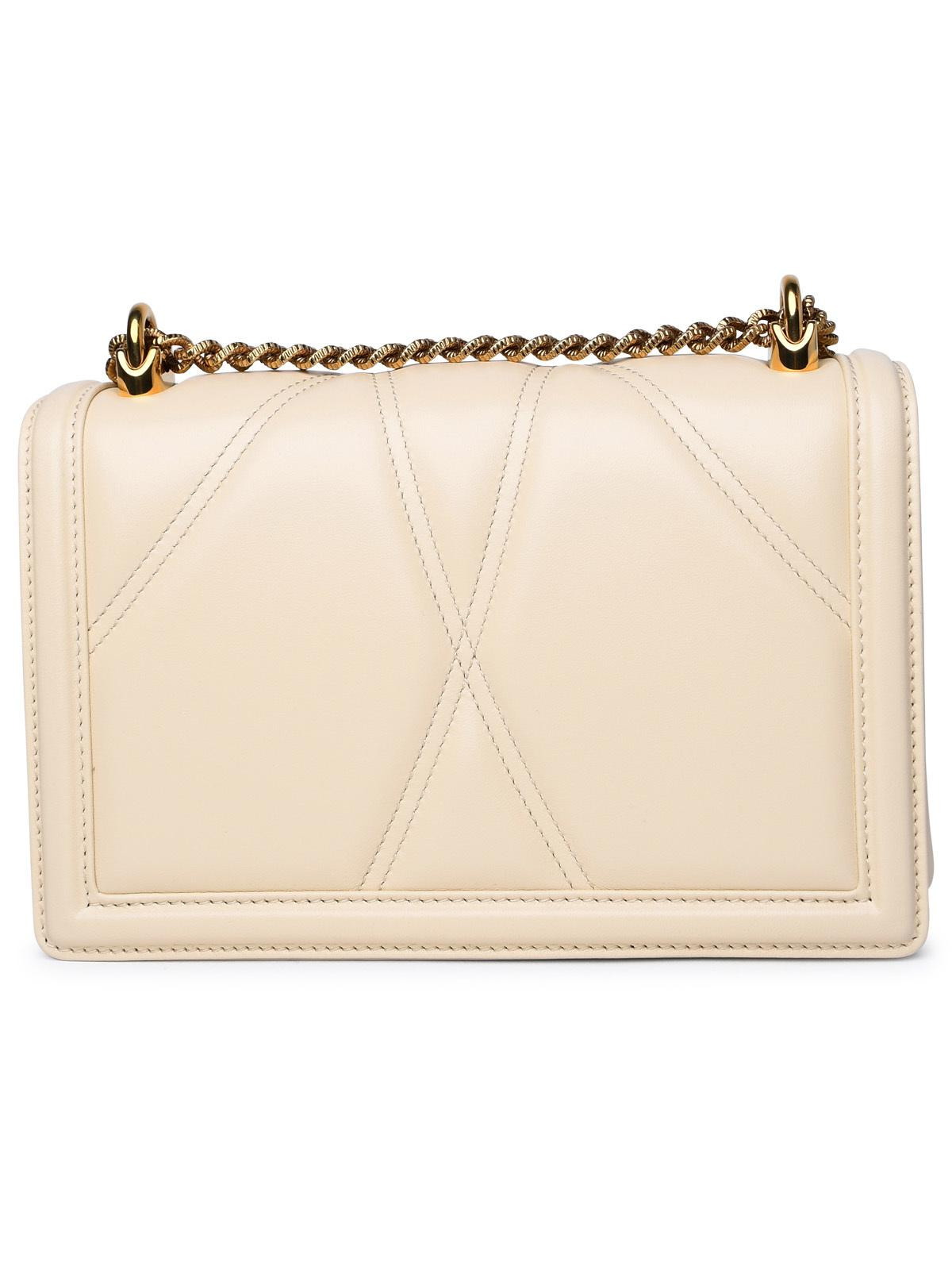 Dolce & Gabbana Cream Leather Bag Women - 3