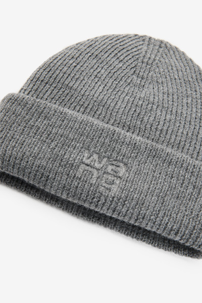 Alexander Wang Logo beanie in compact deboss outlook