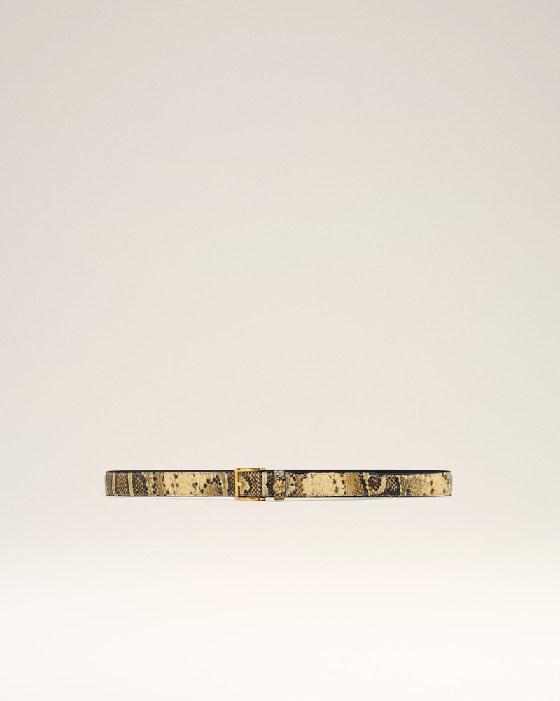 BEIGE LEATHER PARIS PARIS BELT 1