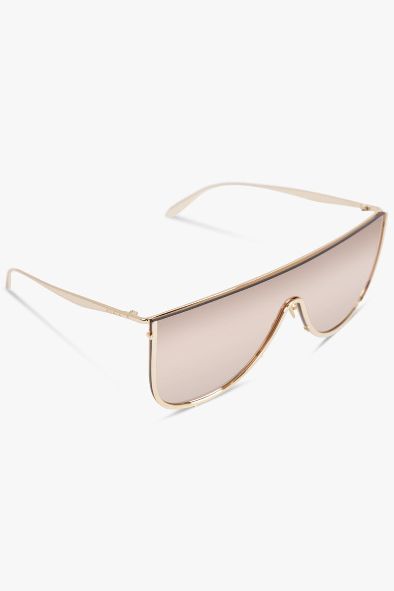 Alaïa AA0094S METAL MASK SUNGLASSES | BROWN outlook