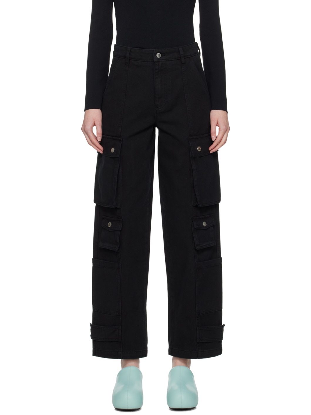 Black Campo Cargo Pants - 1