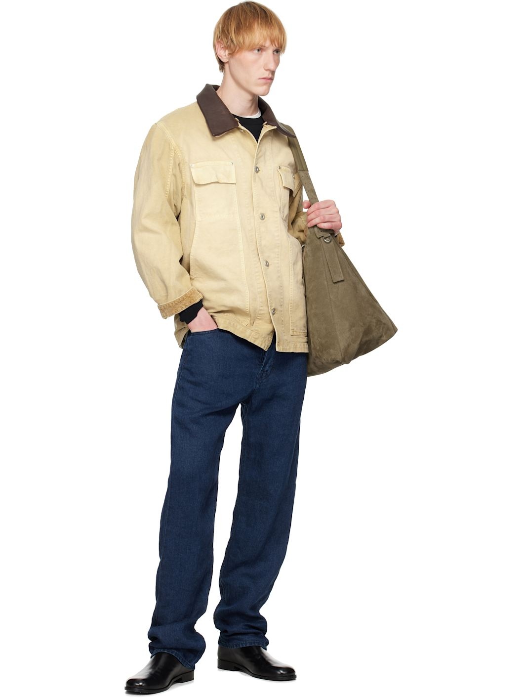 Beige Organic Cotton Duck Jacket - 4