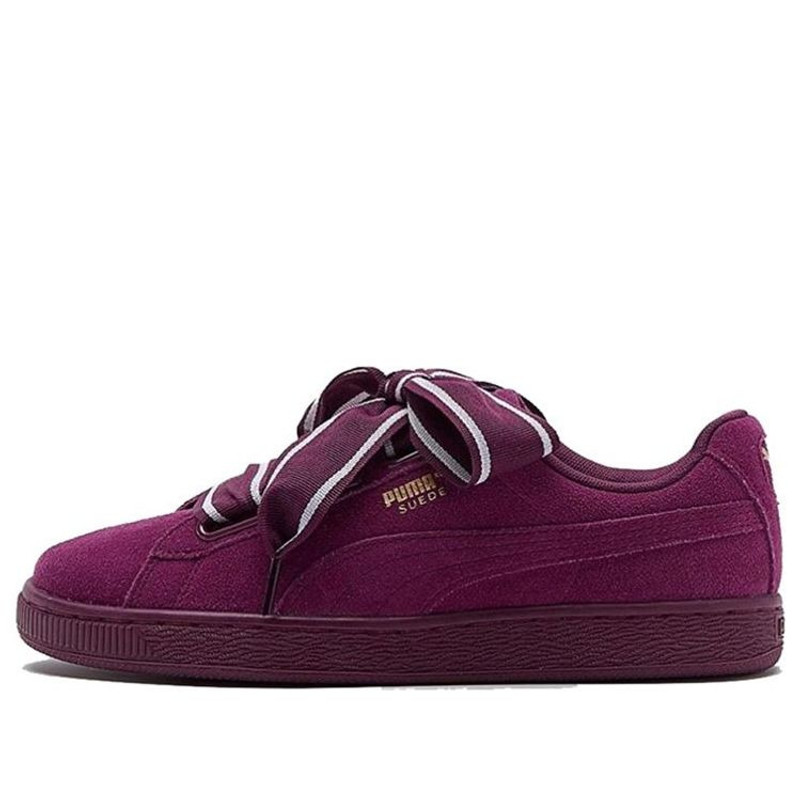 (WMNS) PUMA Suede Heart Satin 2 'Dark Purple' 364084-02 - 1