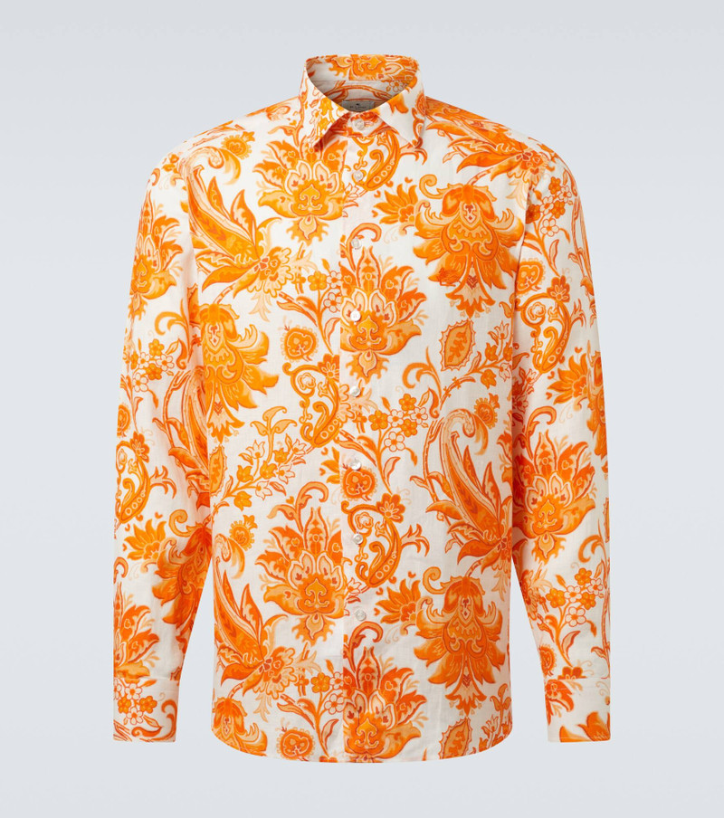 Roma printed linen shirt 1