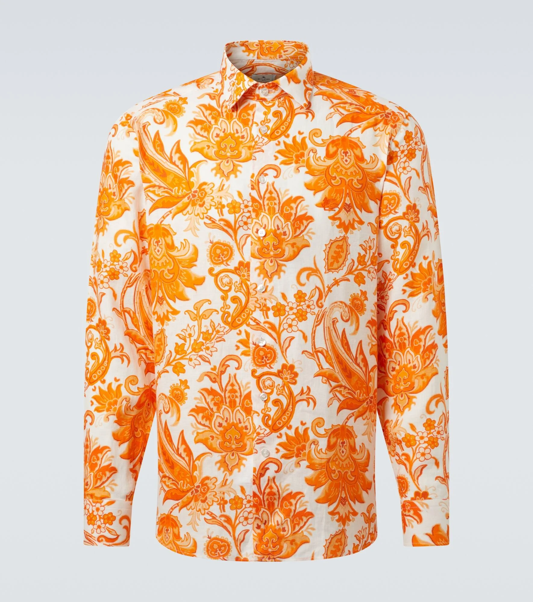 Roma printed linen shirt - 1