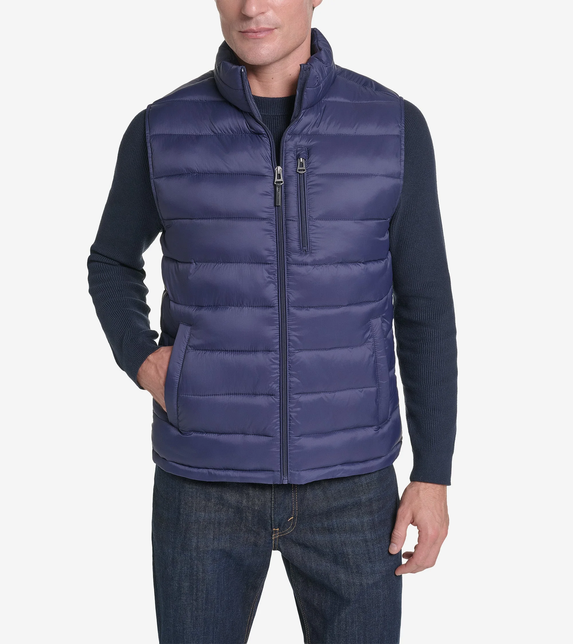 Men's Nylon Puffer Vest - 1