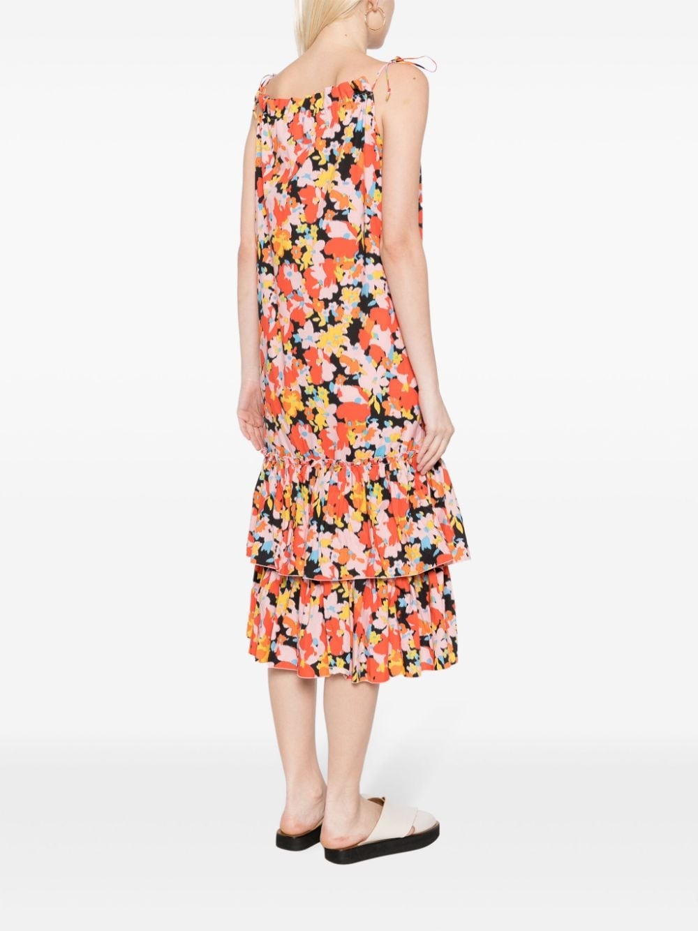 floral-print cotton dress - 4