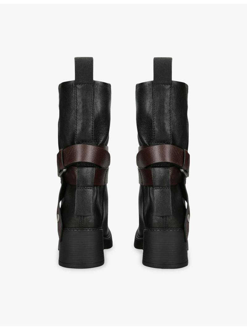 Janina Leather Heeled Ankle Boots 3