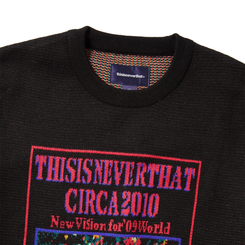 Basketball Hoop Knit Sweater 'Black' - 3