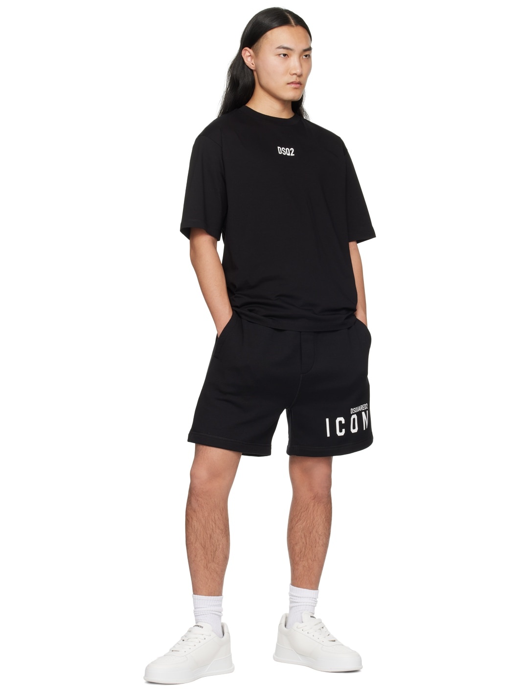 Black Be 'Icon' Relax Shorts - 4