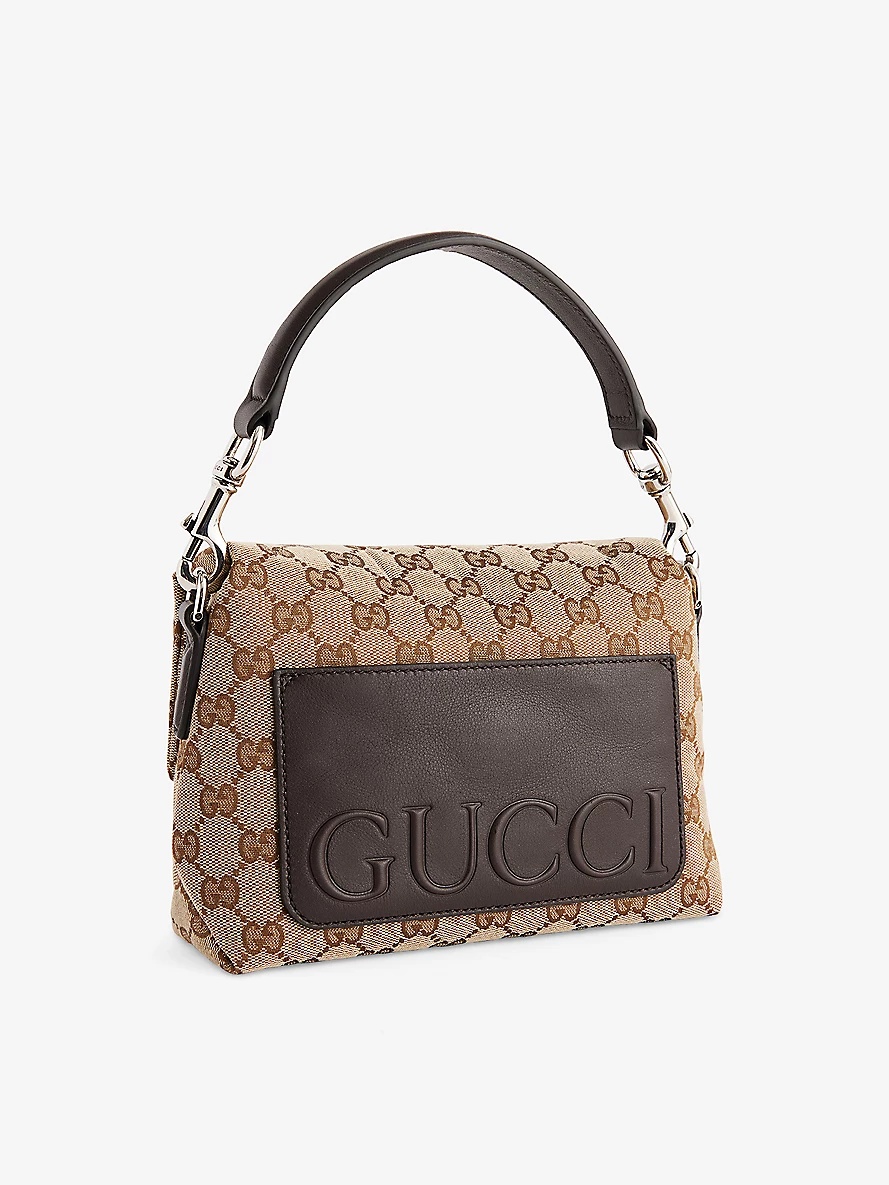 Small GG Web Canvas Crossbody Bag - 3
