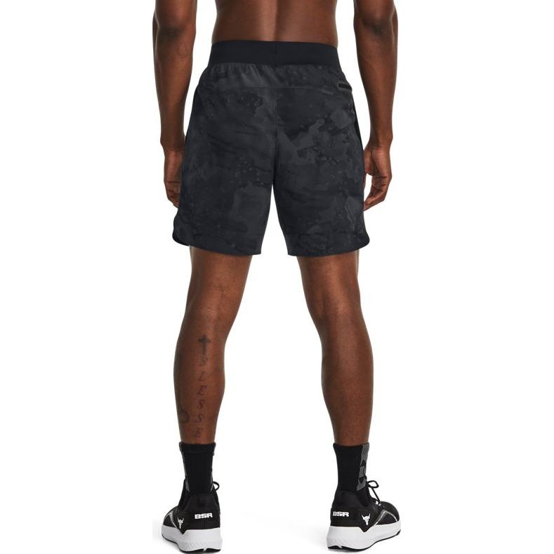 Under Armour Project Rock Unstoppable Camo Shorts 'Black Grey' 1382171-001 - 4