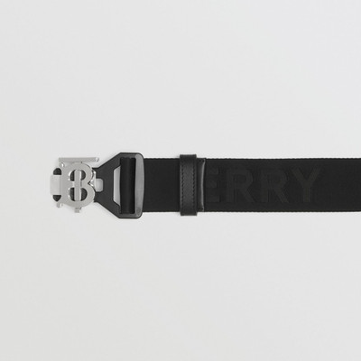 Burberry Monogram Motif and Logo Webbed Jacquard Belt outlook