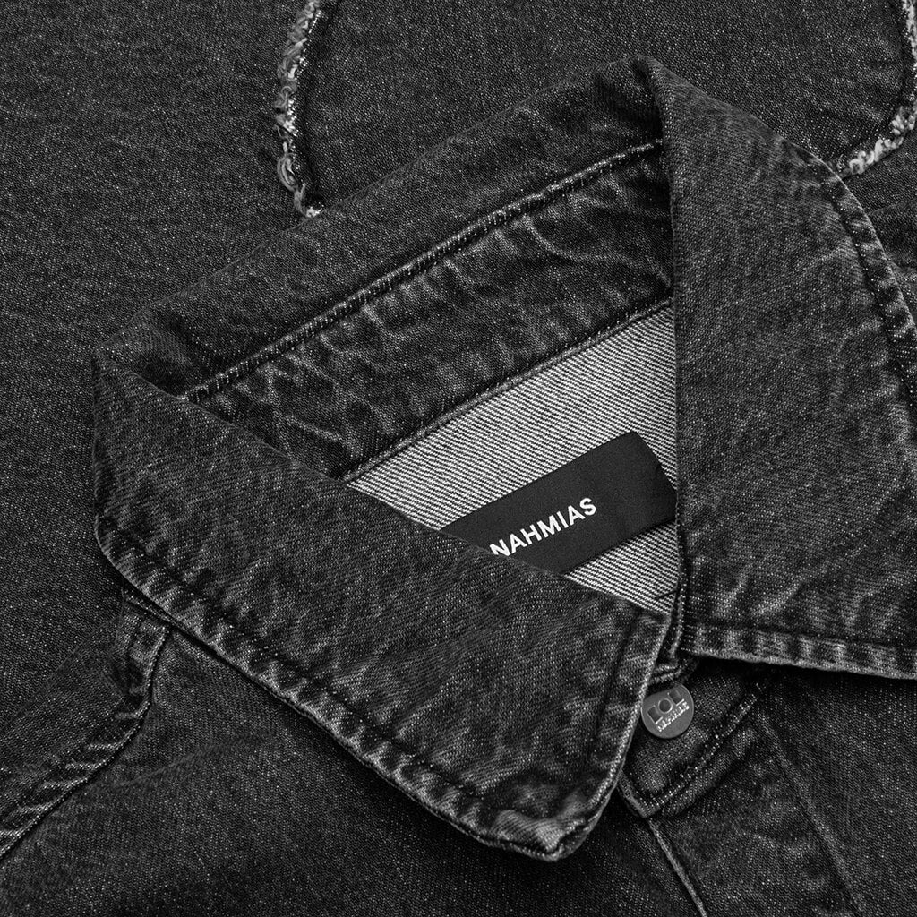 HEART PATCHWORK L/S SHIRT - HEART CHARCOAL WASH - 3
