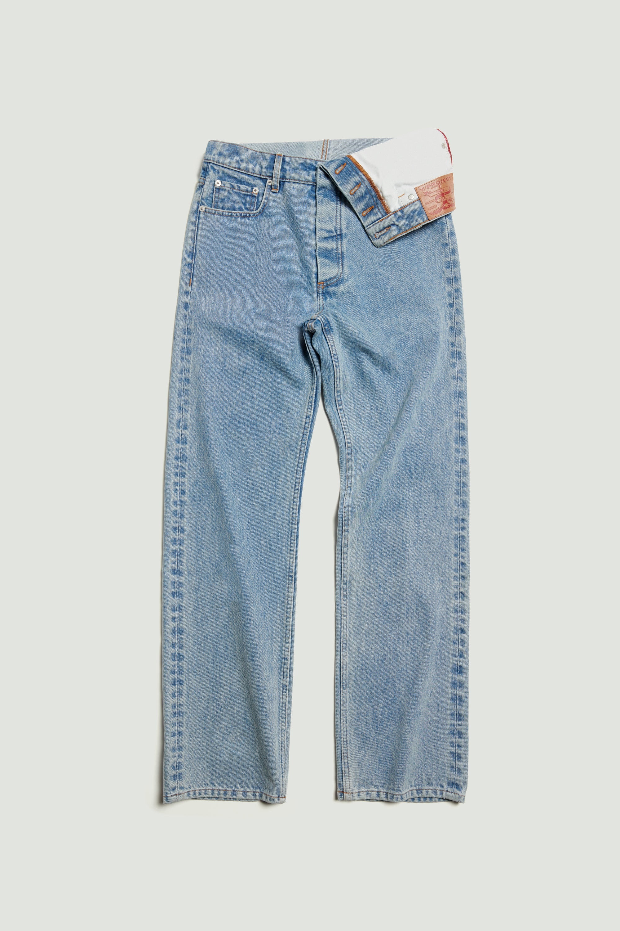 Asymmetric Waist Jeans - 1