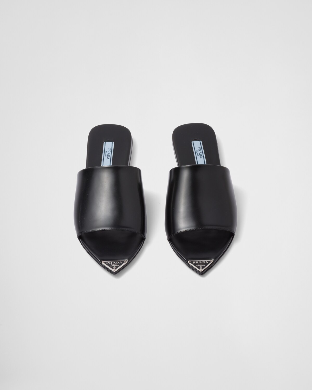 Brushed leather slides - 2