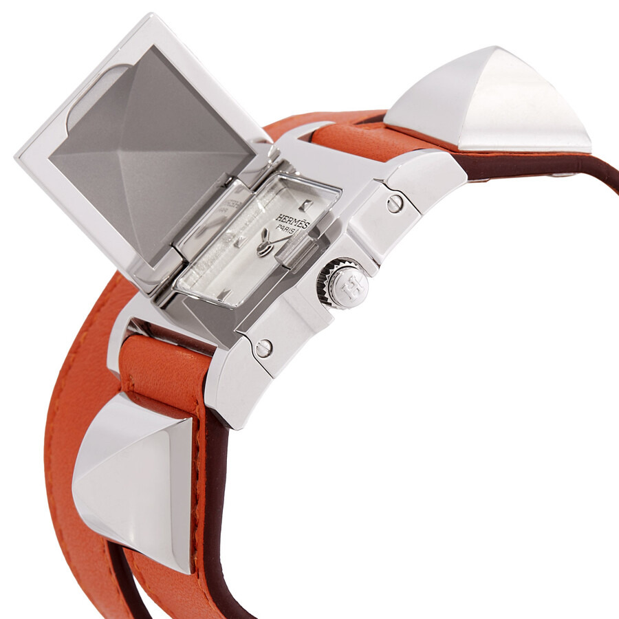 Hermes Medor PM Quartz Silver Dial Ladies Watch 041262WW00 - 2