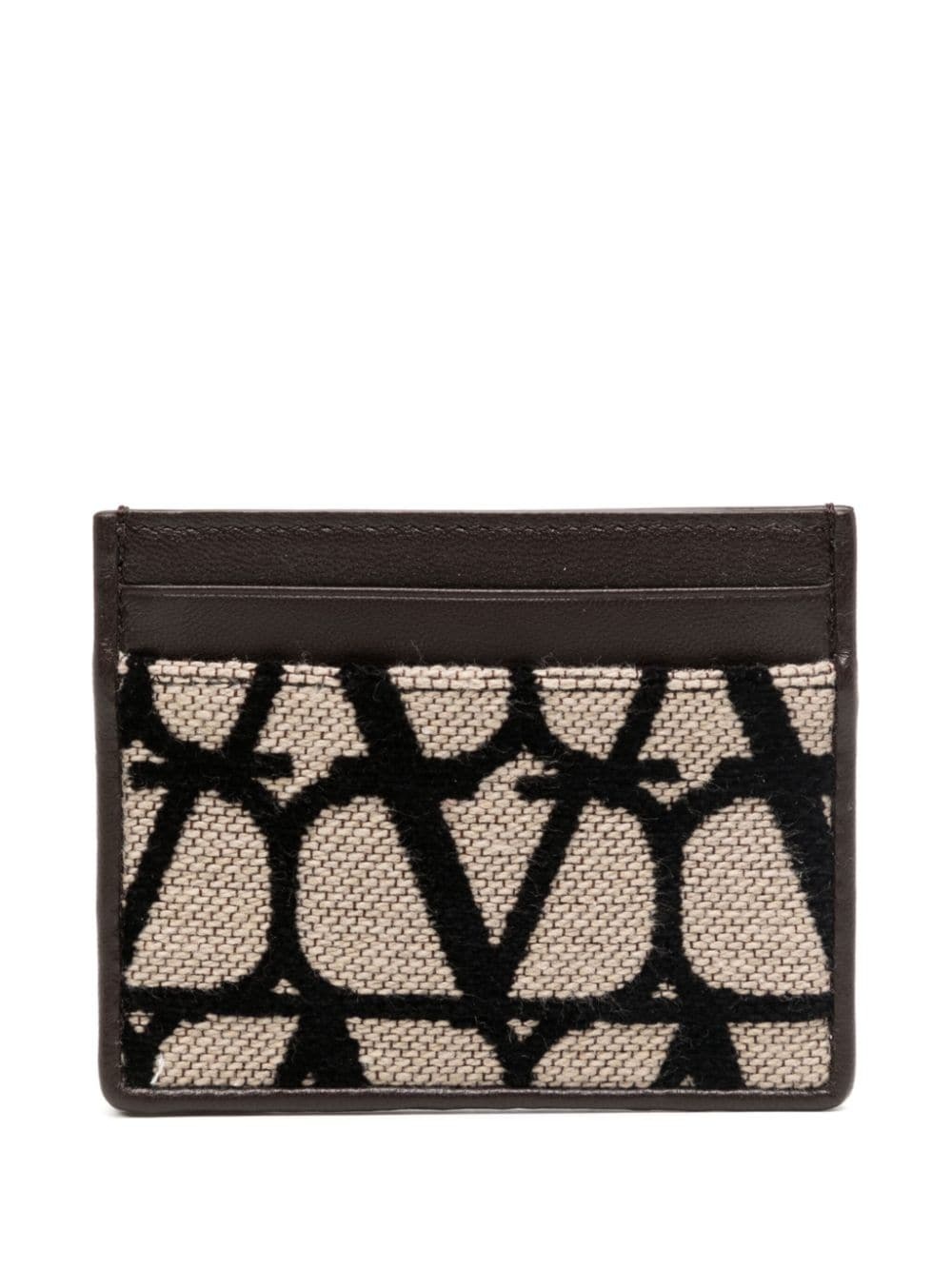 Toile Iconographe pebbled cardholder - 1