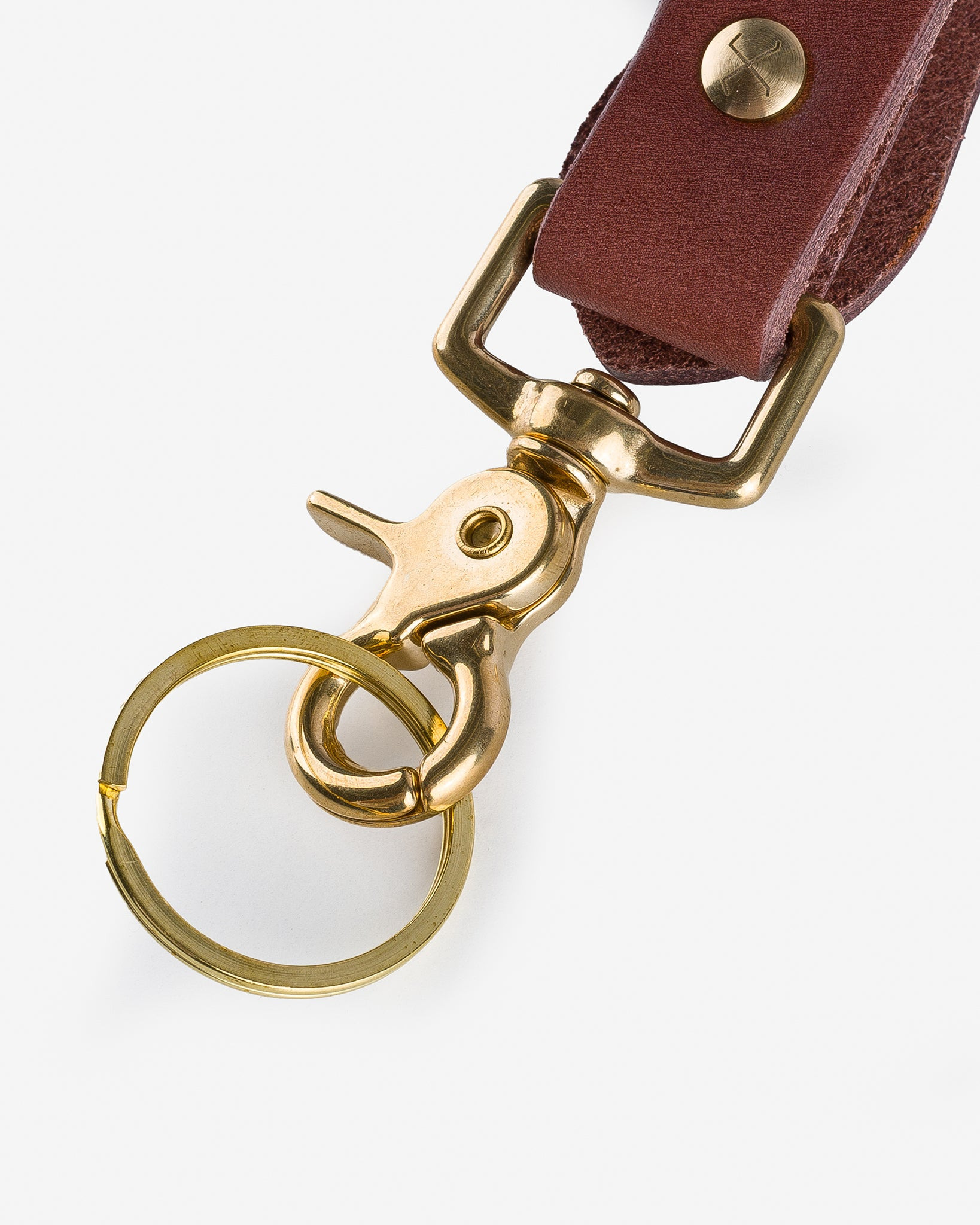 OGL-FOB-BRN OGL Leather Key Fob - Brown - 4
