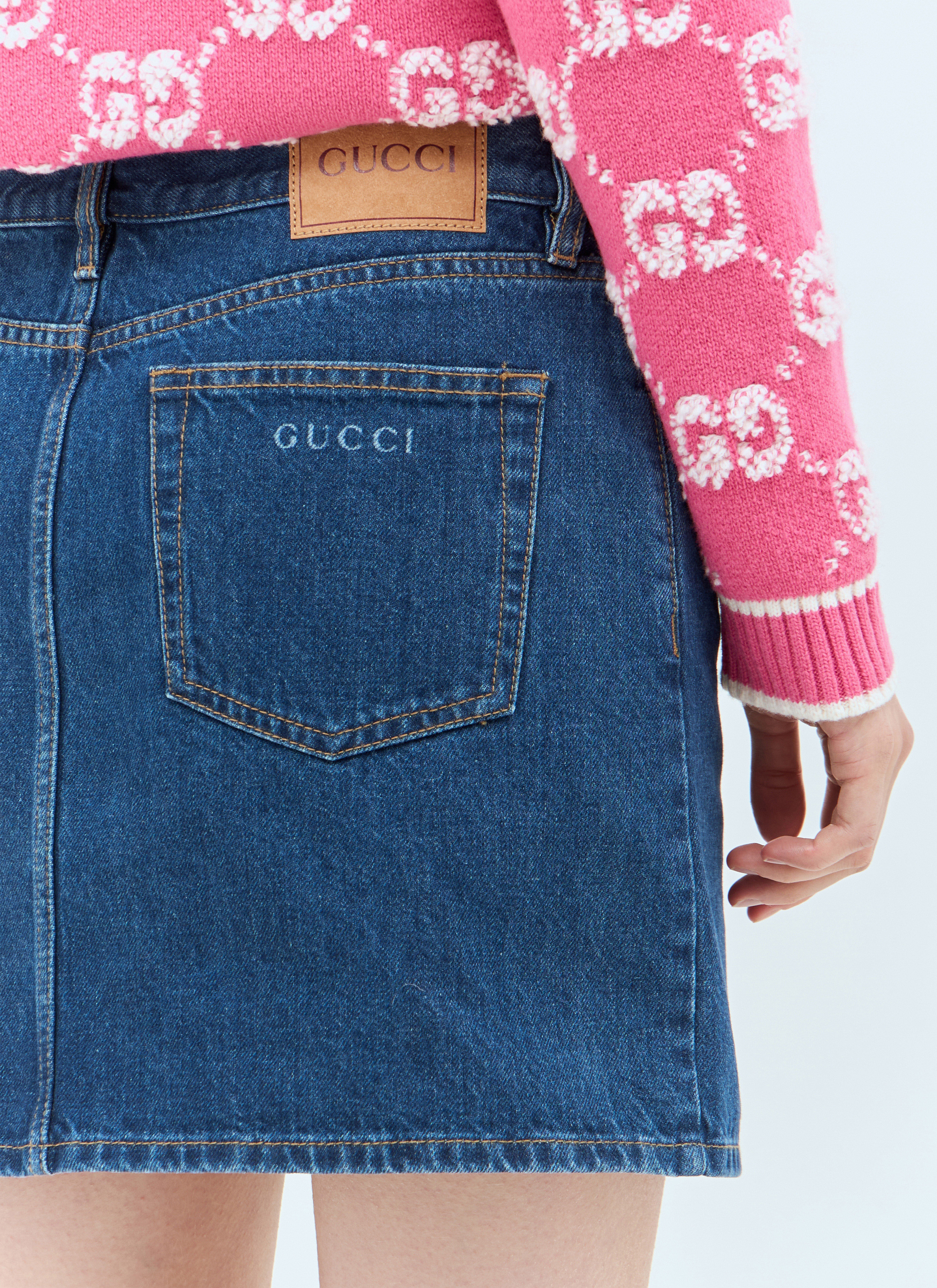 Denim Mini Skirt - 2