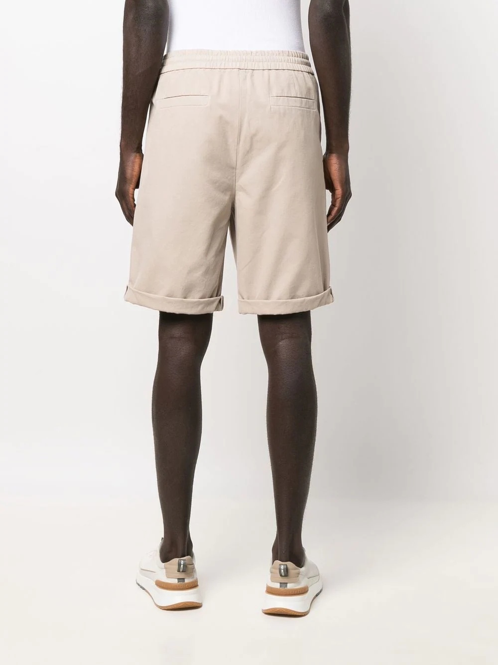 turn-up hem bermuda shorts - 4