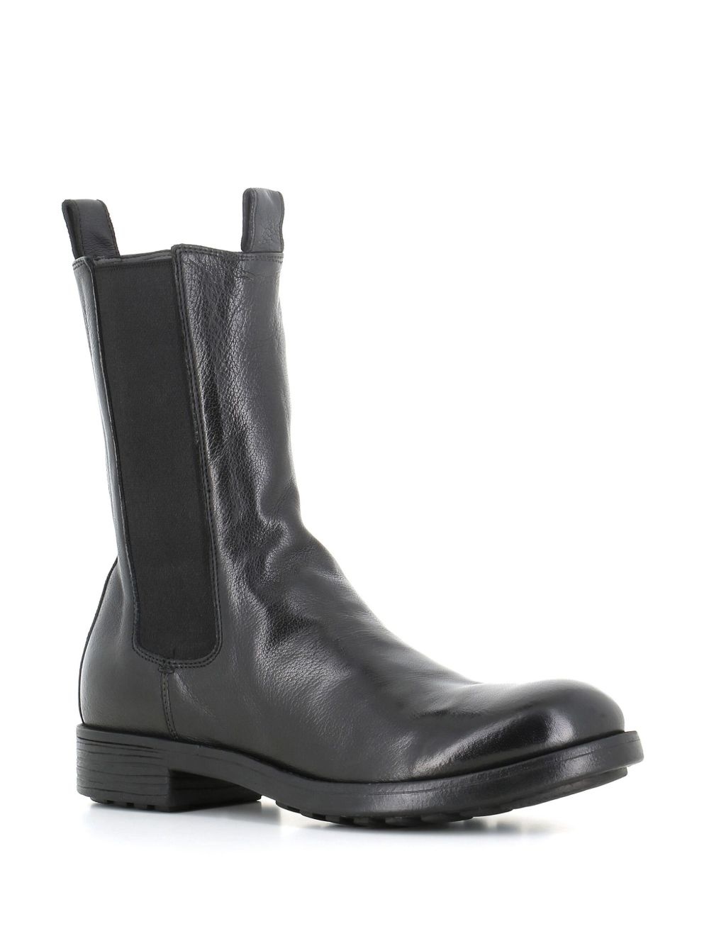 elasticated-panel leather boots - 2