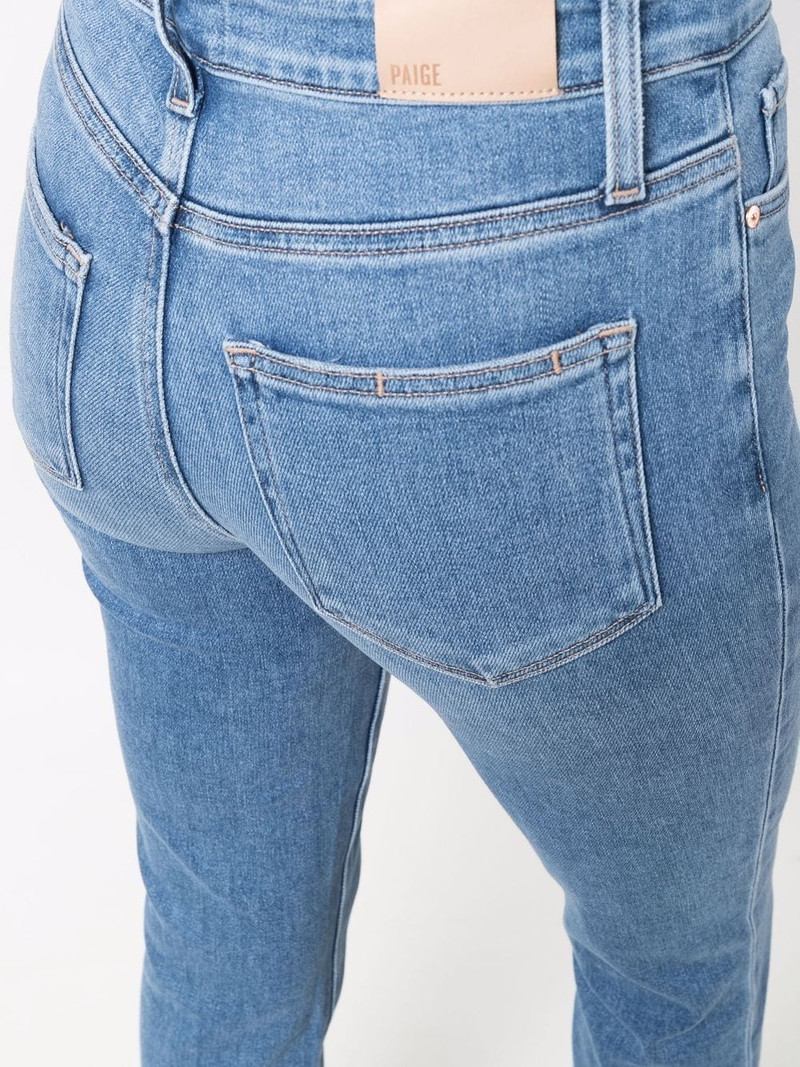 mid-rise straight-leg jeans 5