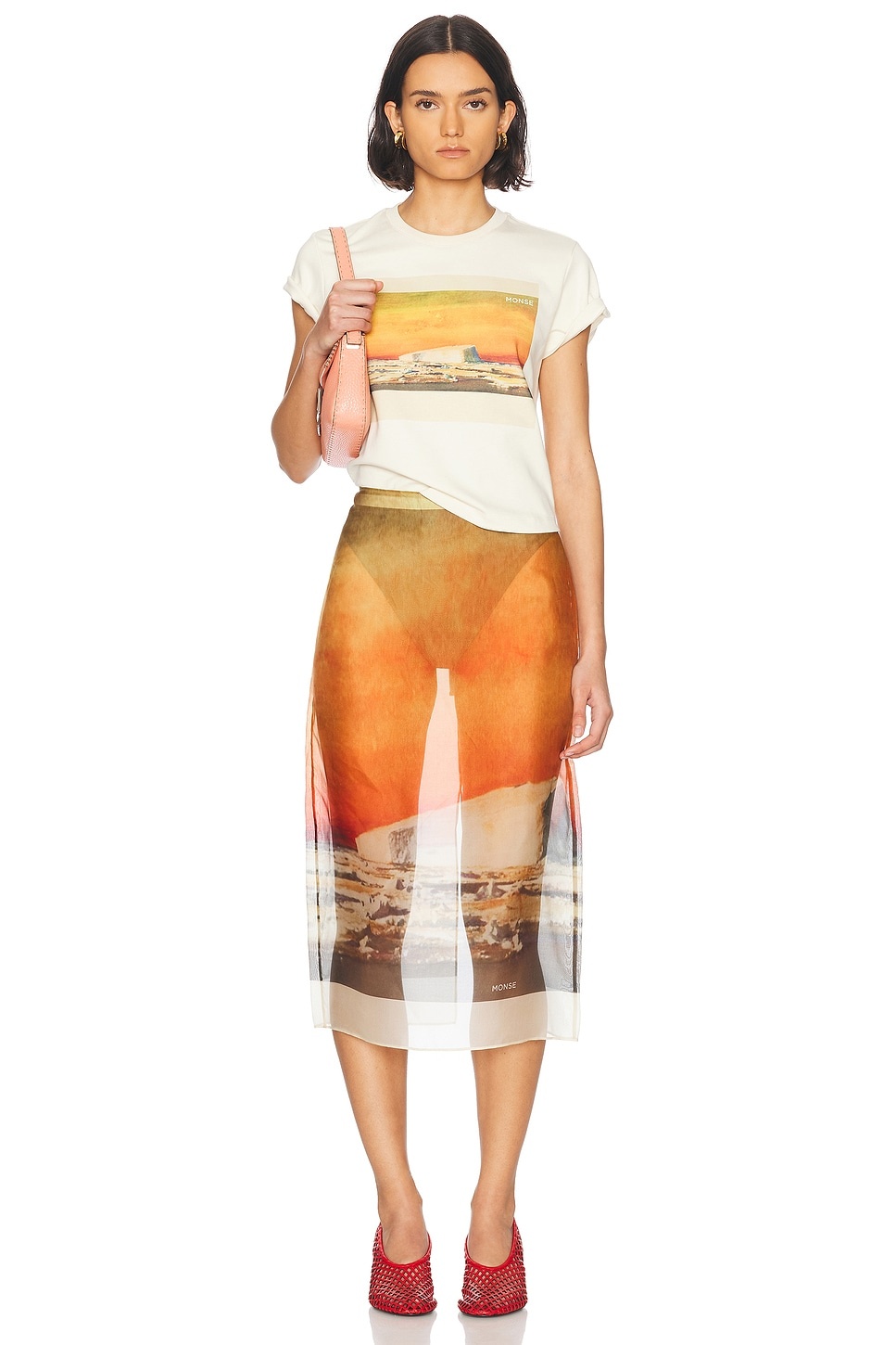 Postcard Print Tee - 4