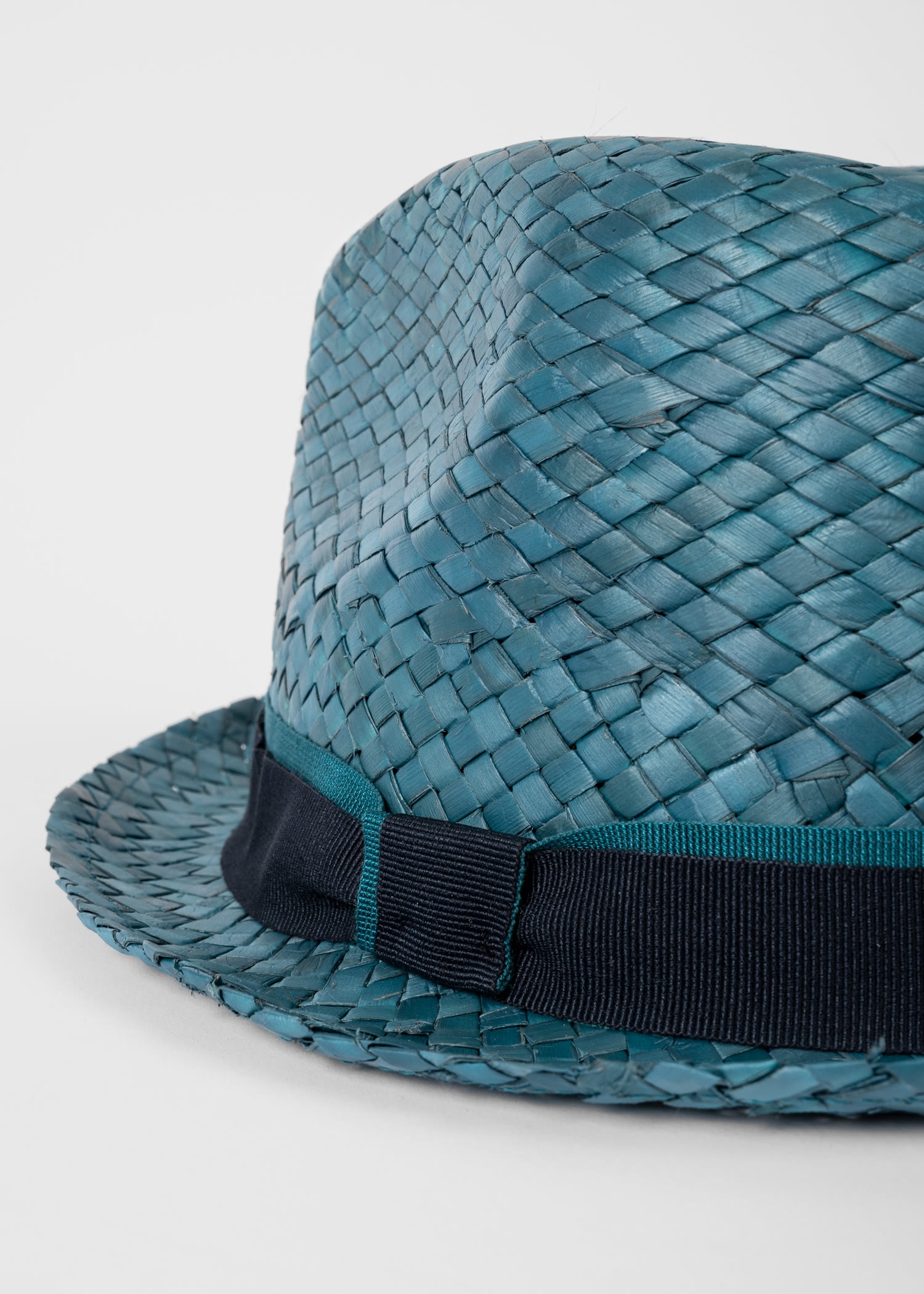 Woven Trilby Straw Hat - 2