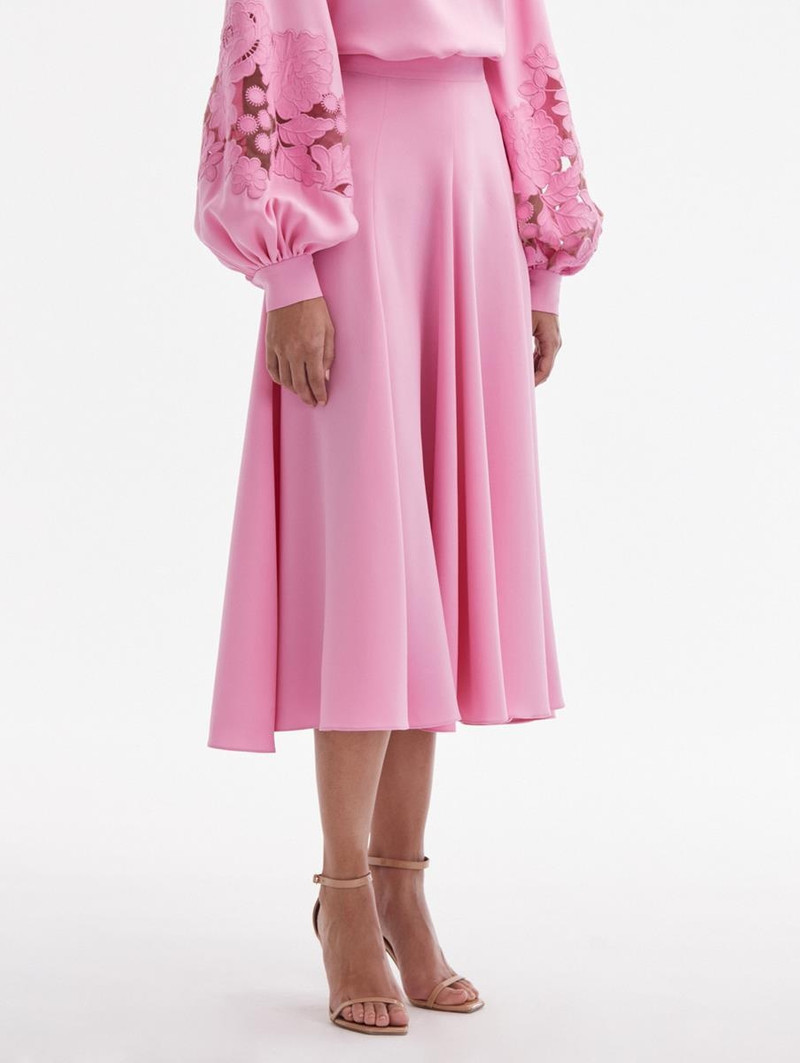 SILK GEORGETTE MIDI SKIRT 4