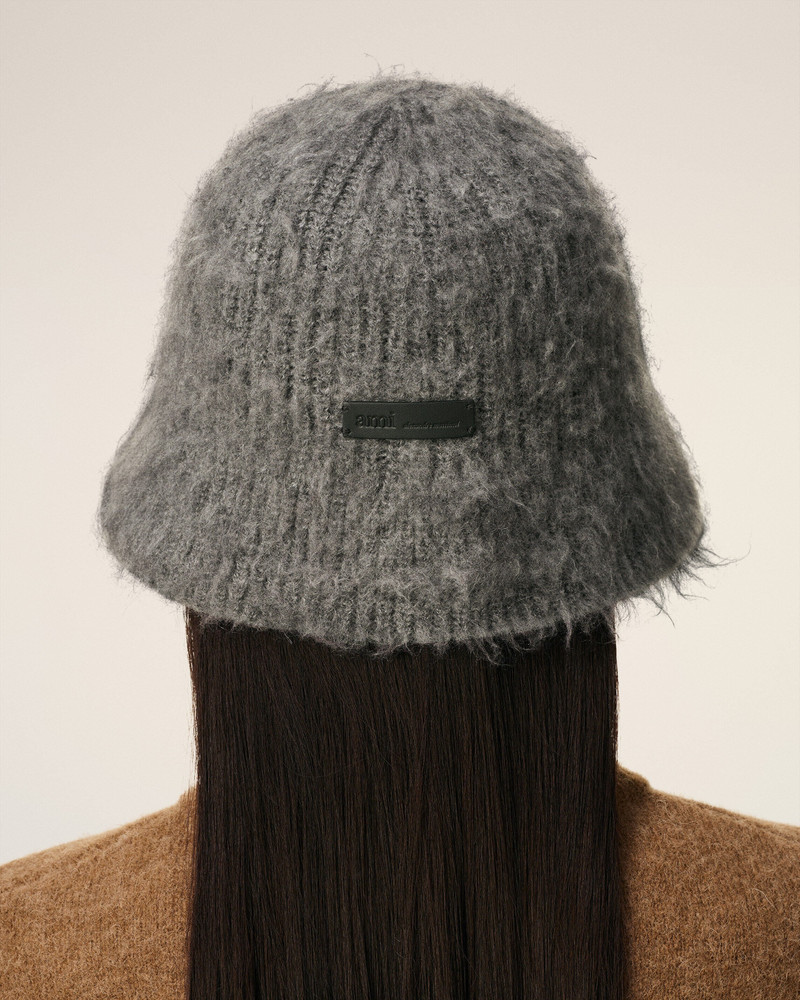 GREY MOHAIR AMI BUCKET HAT 6