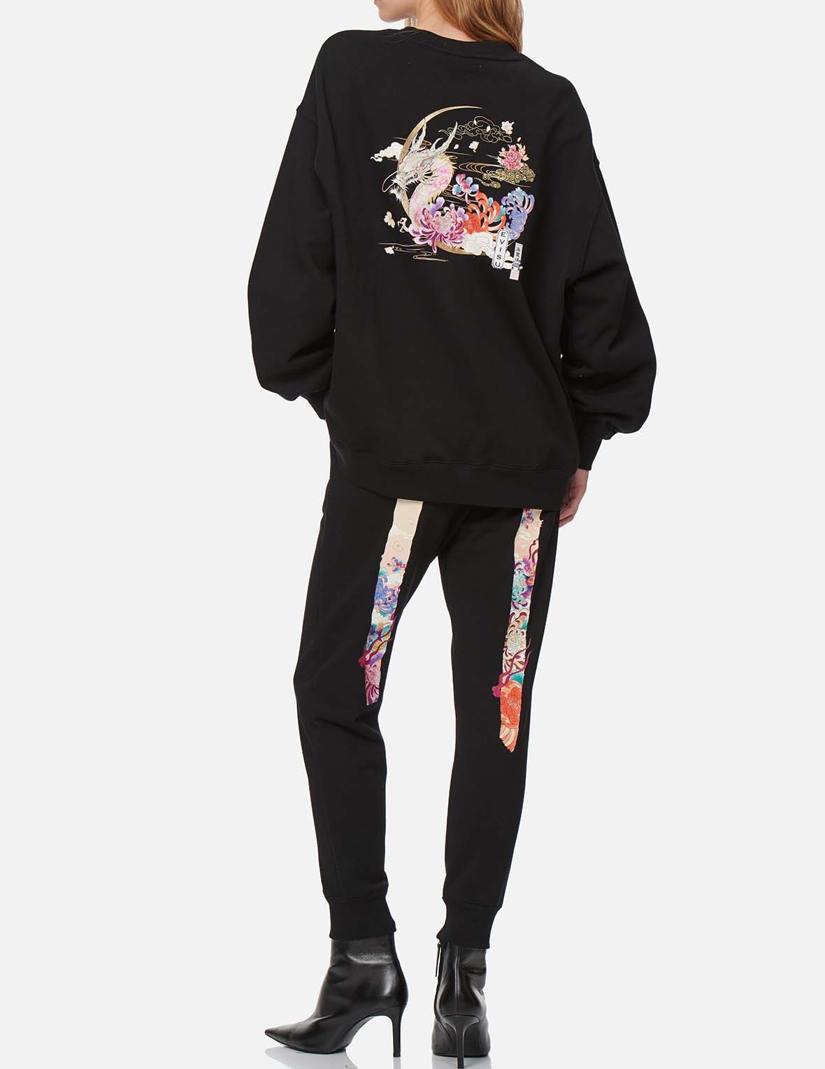 MOONLIGHT DRAGON PRINT SWEATSHIRT - 5