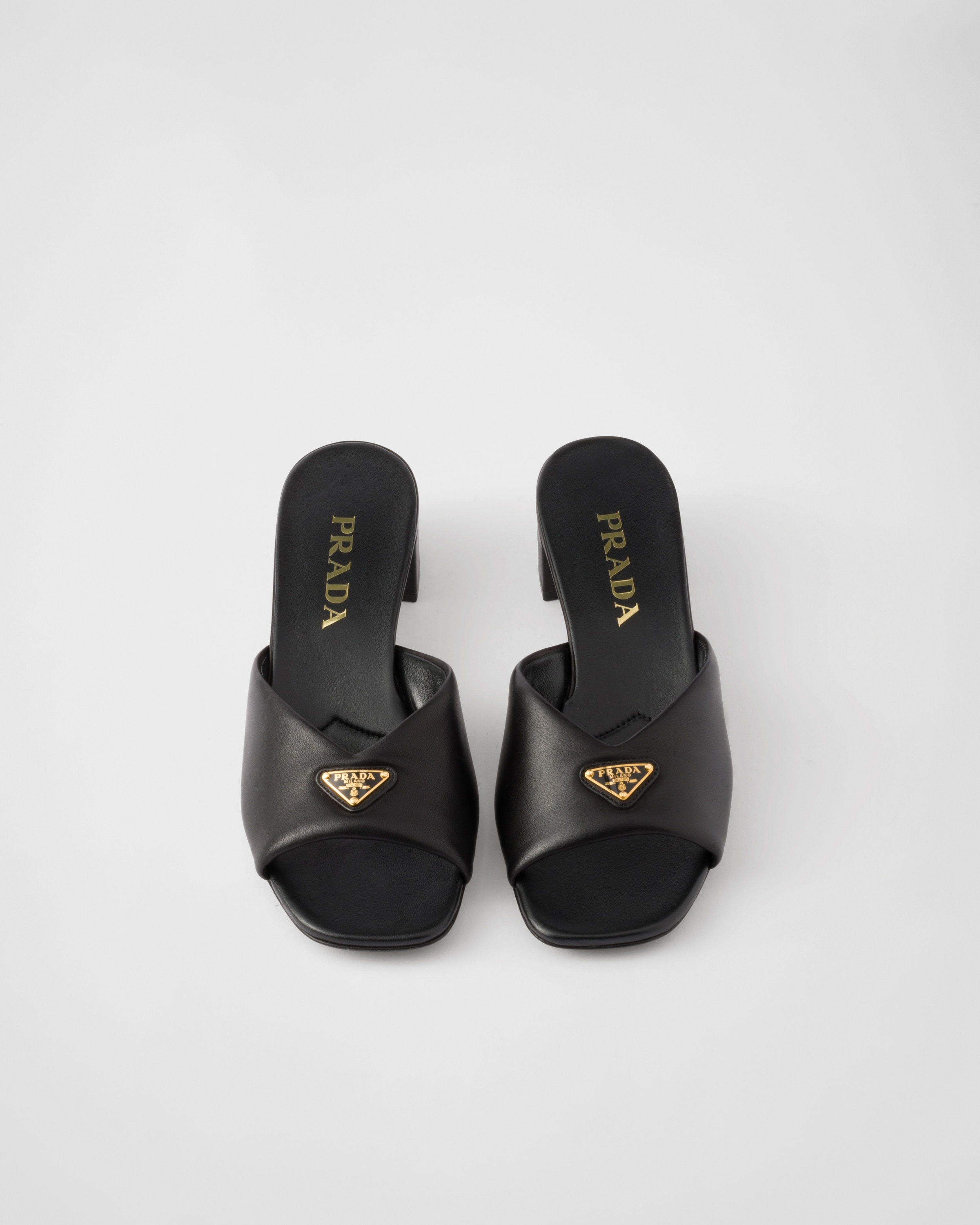 Padded nappa leather sandals - 3