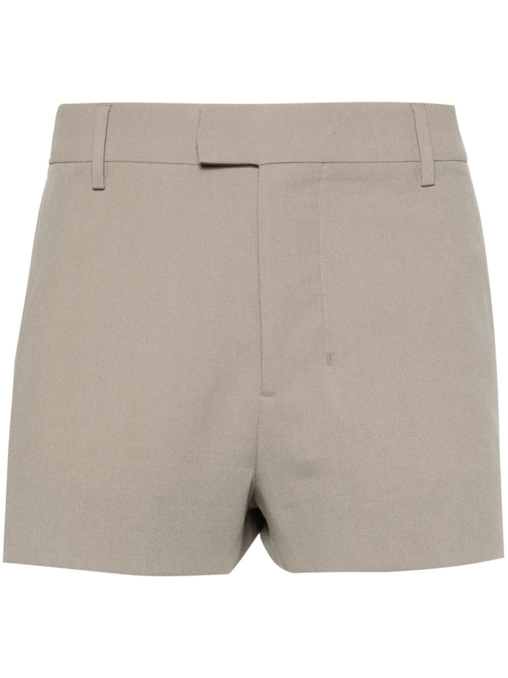 crepe wool shorts - 1