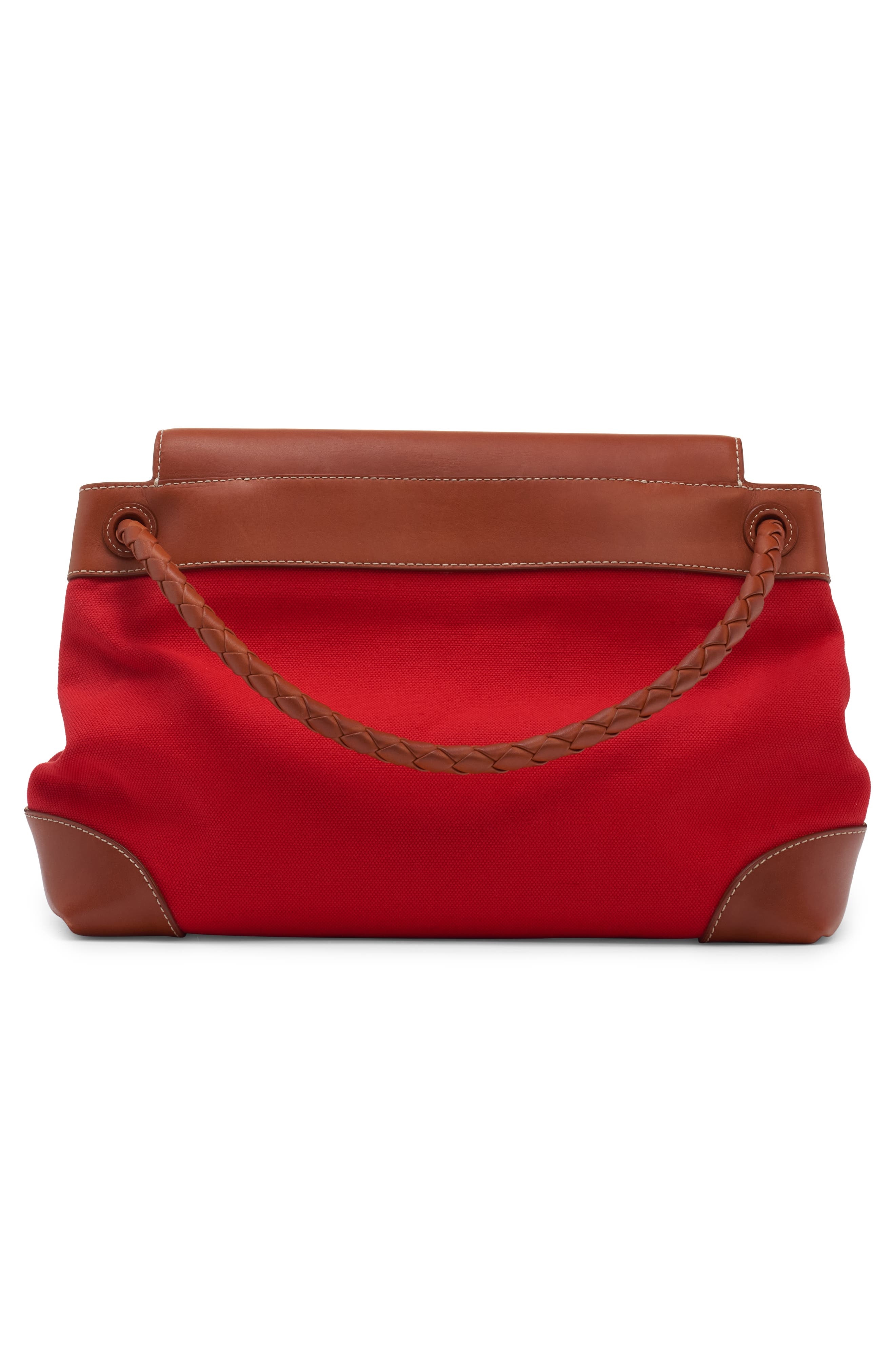 Bottega Veneta Andiamo Mixed Media Messenger Bag in 6544 Sca/Li W-Na/Li W-V.s at Nordstrom - 3