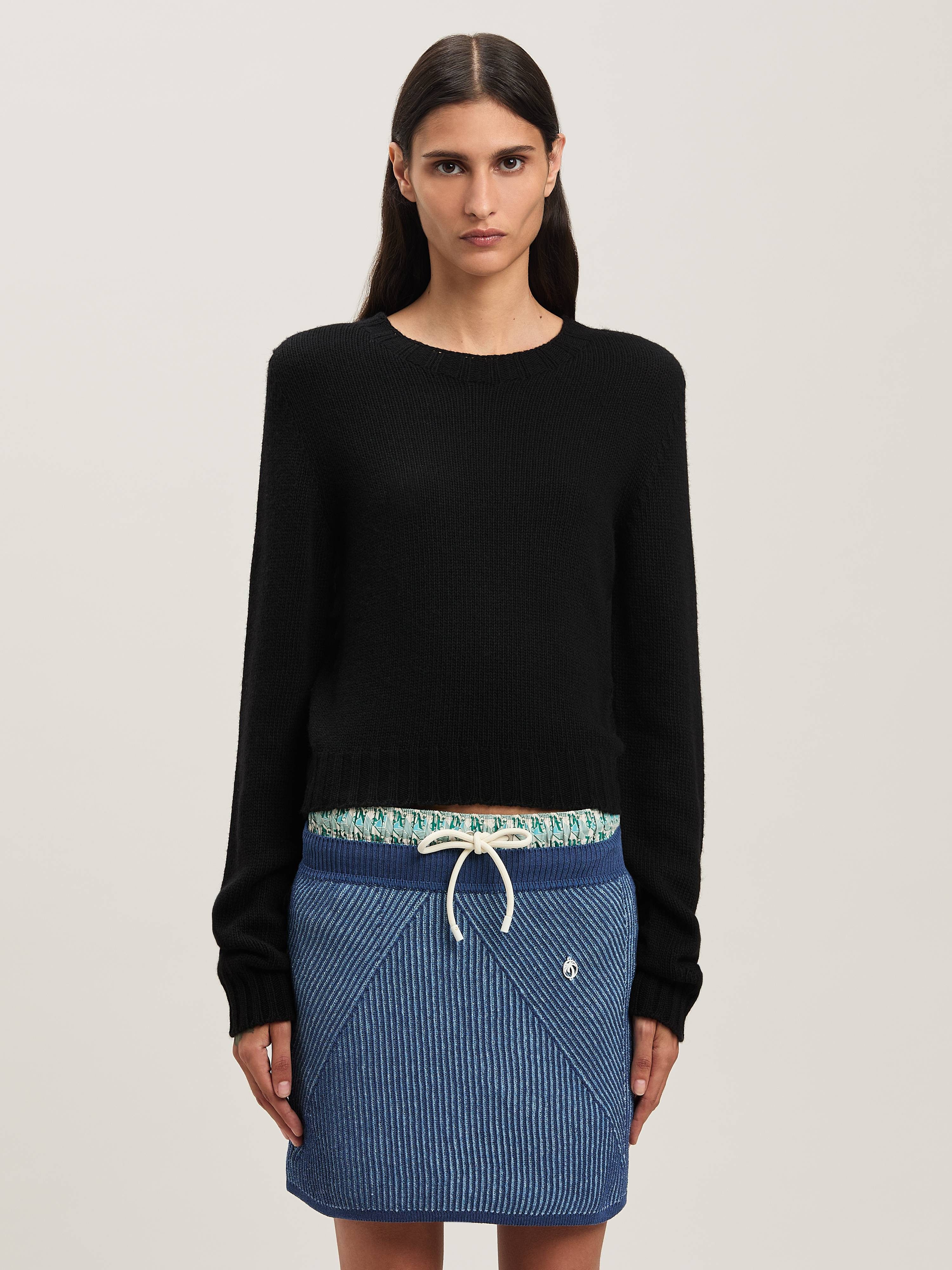 Embroidered Curved Logo knit sweater - 3