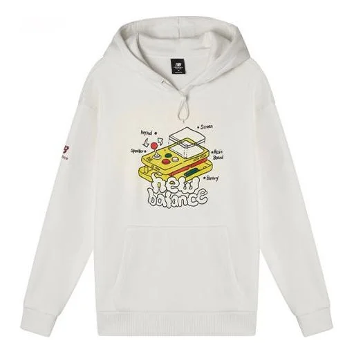 New Balance Graphic Print Hoodie 'White' AMT11336-IV - 1