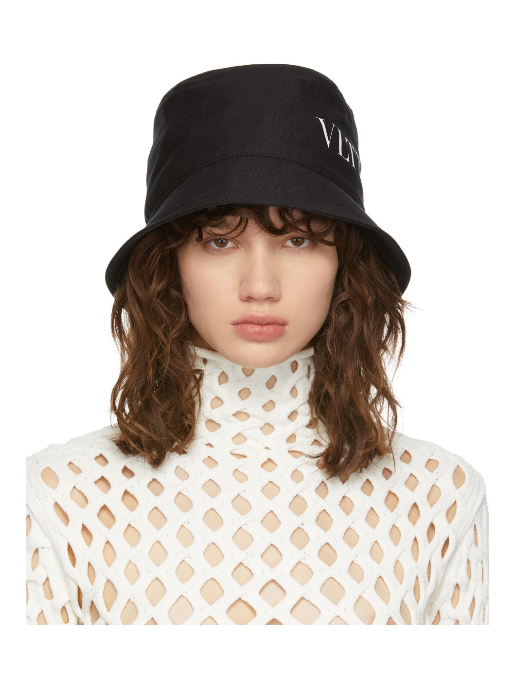 Black VLTN Bucket Hat - 1