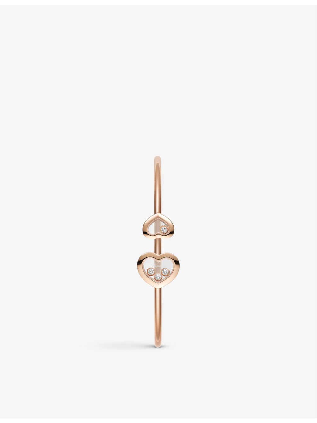 Happy Diamonds 18ct rose gold and 0.2ct round-cut diamond bangle - 2