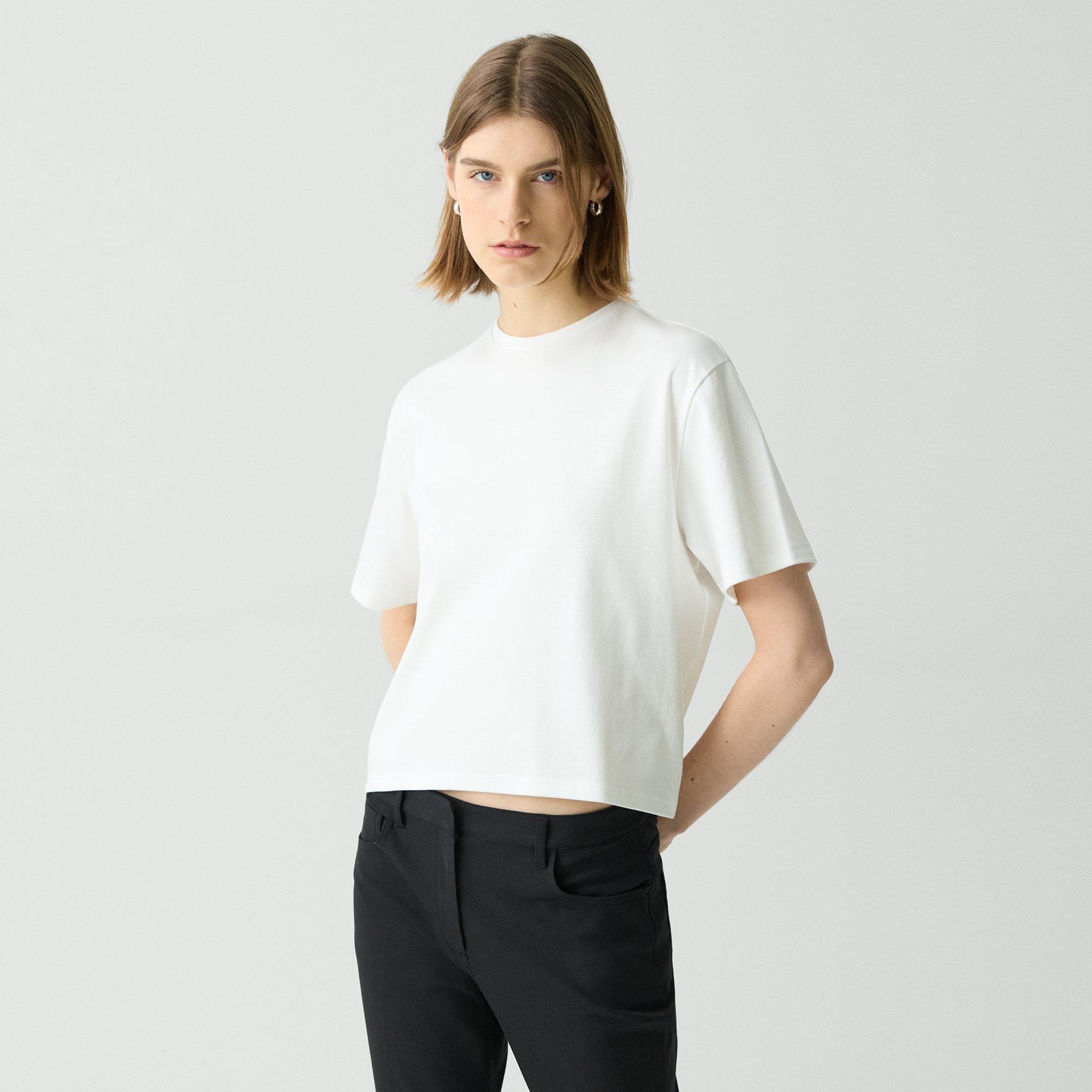 Boxy Tee in Cotton Jersey - 3