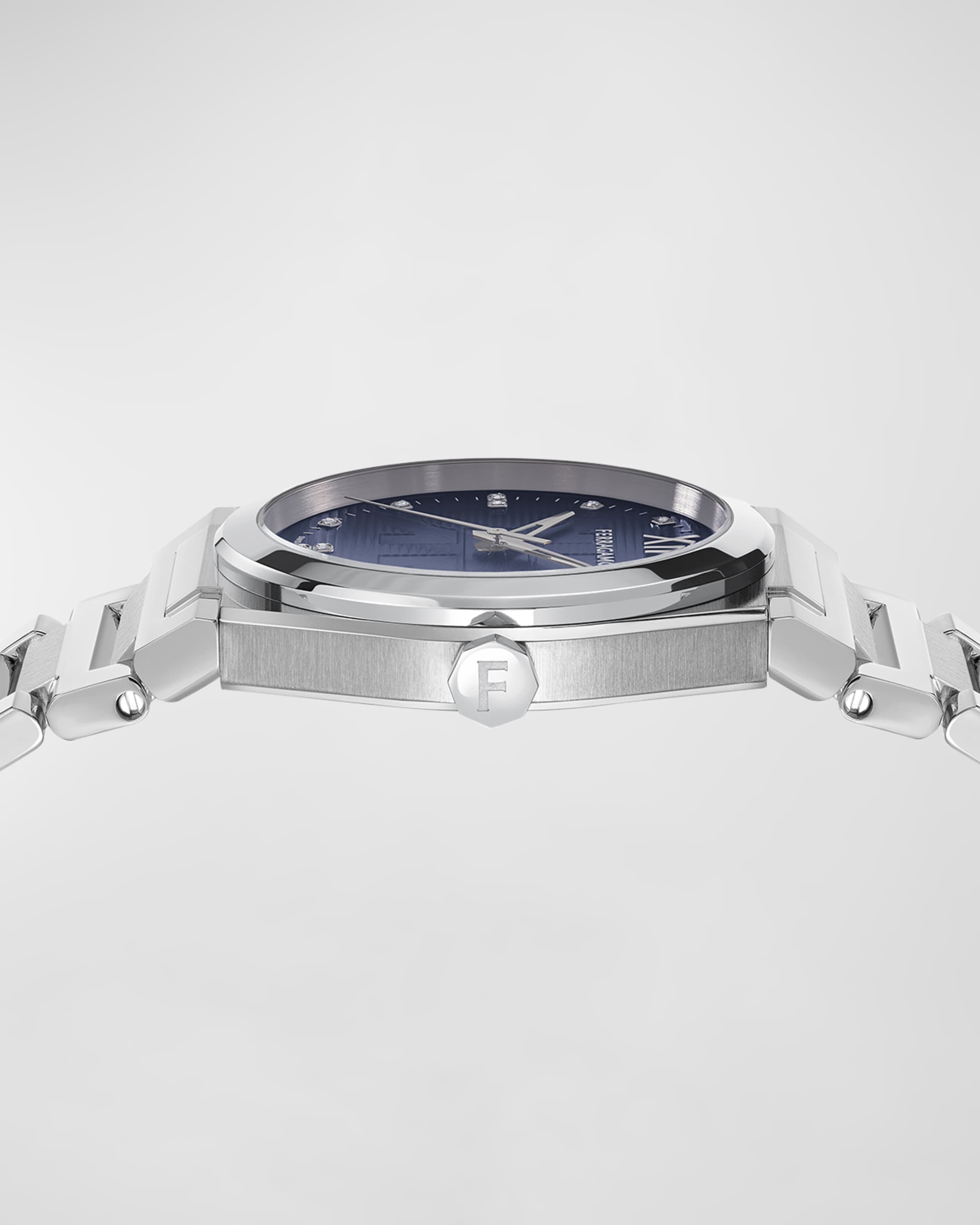 Men's 40mm Vega Holiday Capsule Watch with Bracelet Strap, Blue - 3