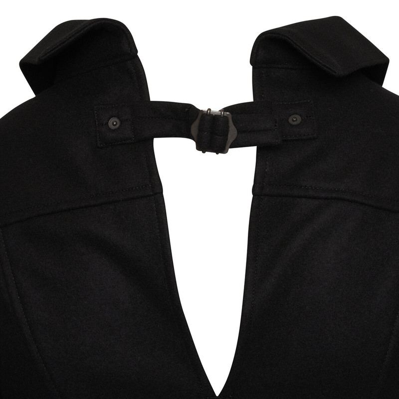 Wool Trucker Jacket in Black 4